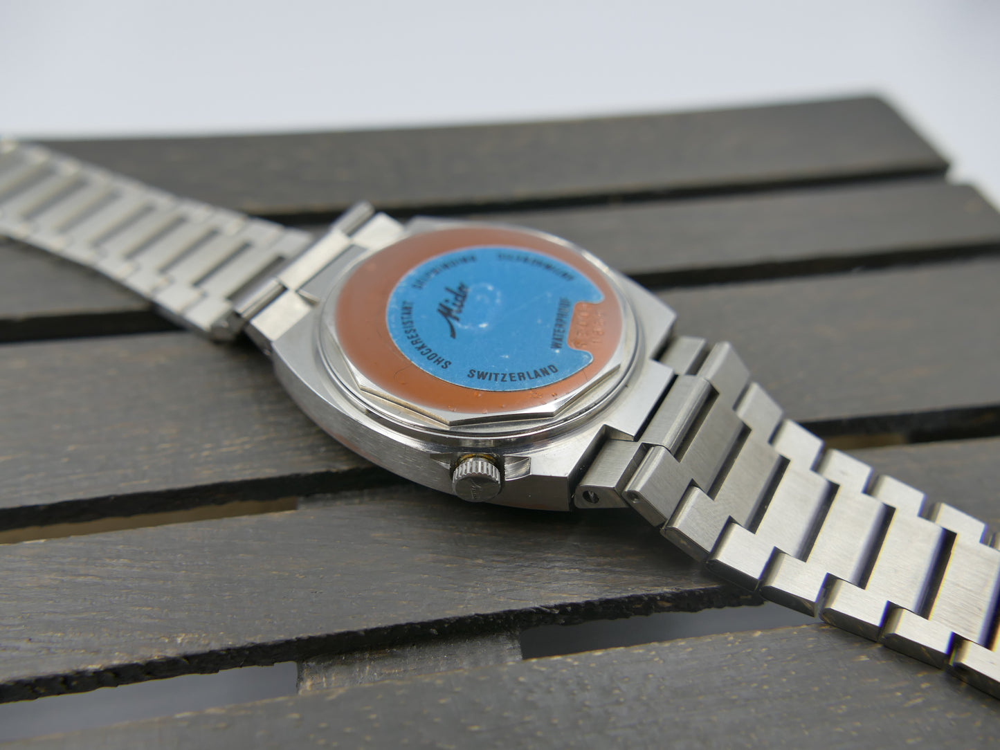 70s vintage watch Mido multi star ref 1869 automatic eta 2789 green NOS