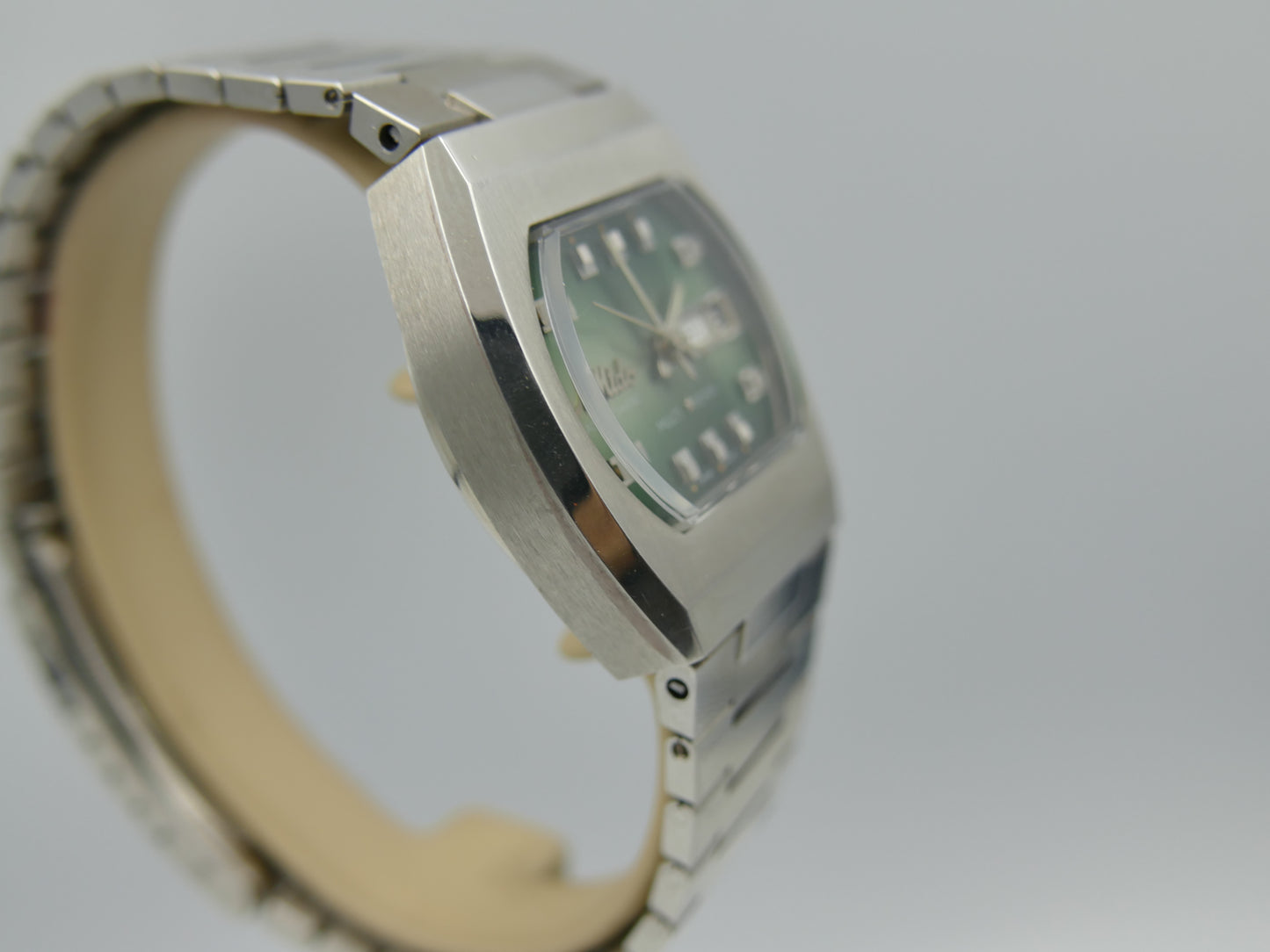 70s vintage watch Mido multi star ref 1869 automatic eta 2789 green NOS