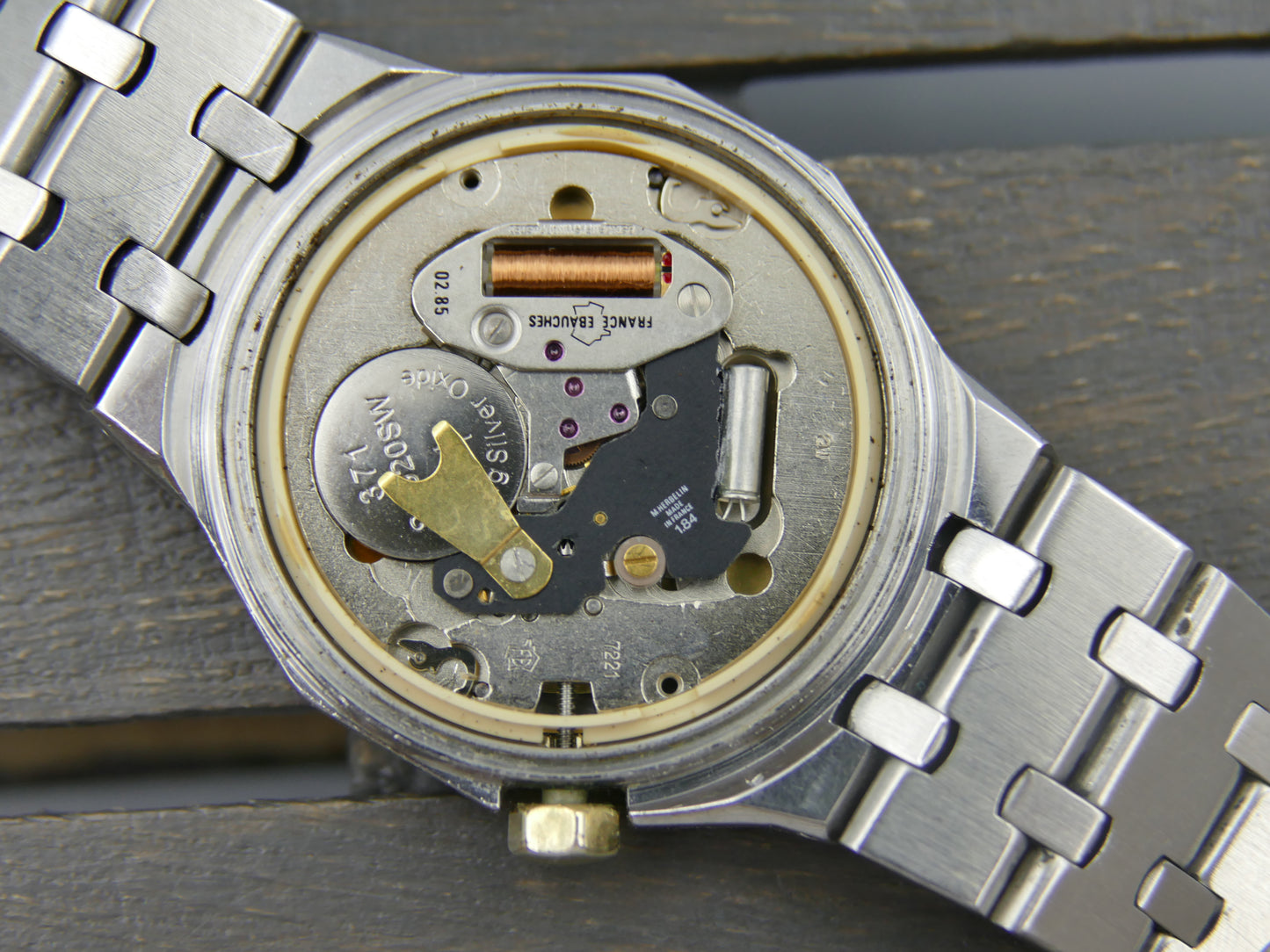 80s Vintage watch Michel Herbelin Grand Large 8230 T Royal Oak Style  FE 7221