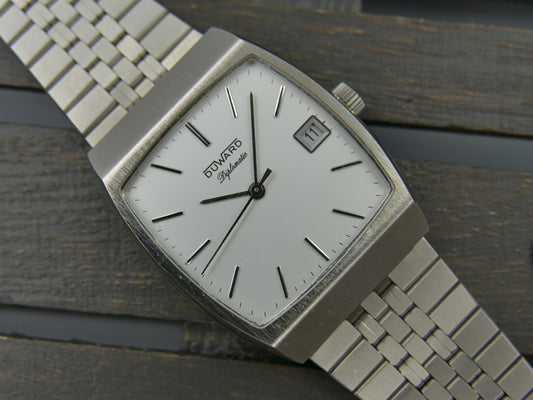70s vintage watch mens NOS Duward Diplomatic Ref. 14104 hand wind FE 5601