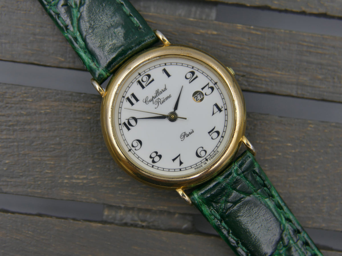 80s vintage watch mens Cupillard Rieme ref 58066 with box