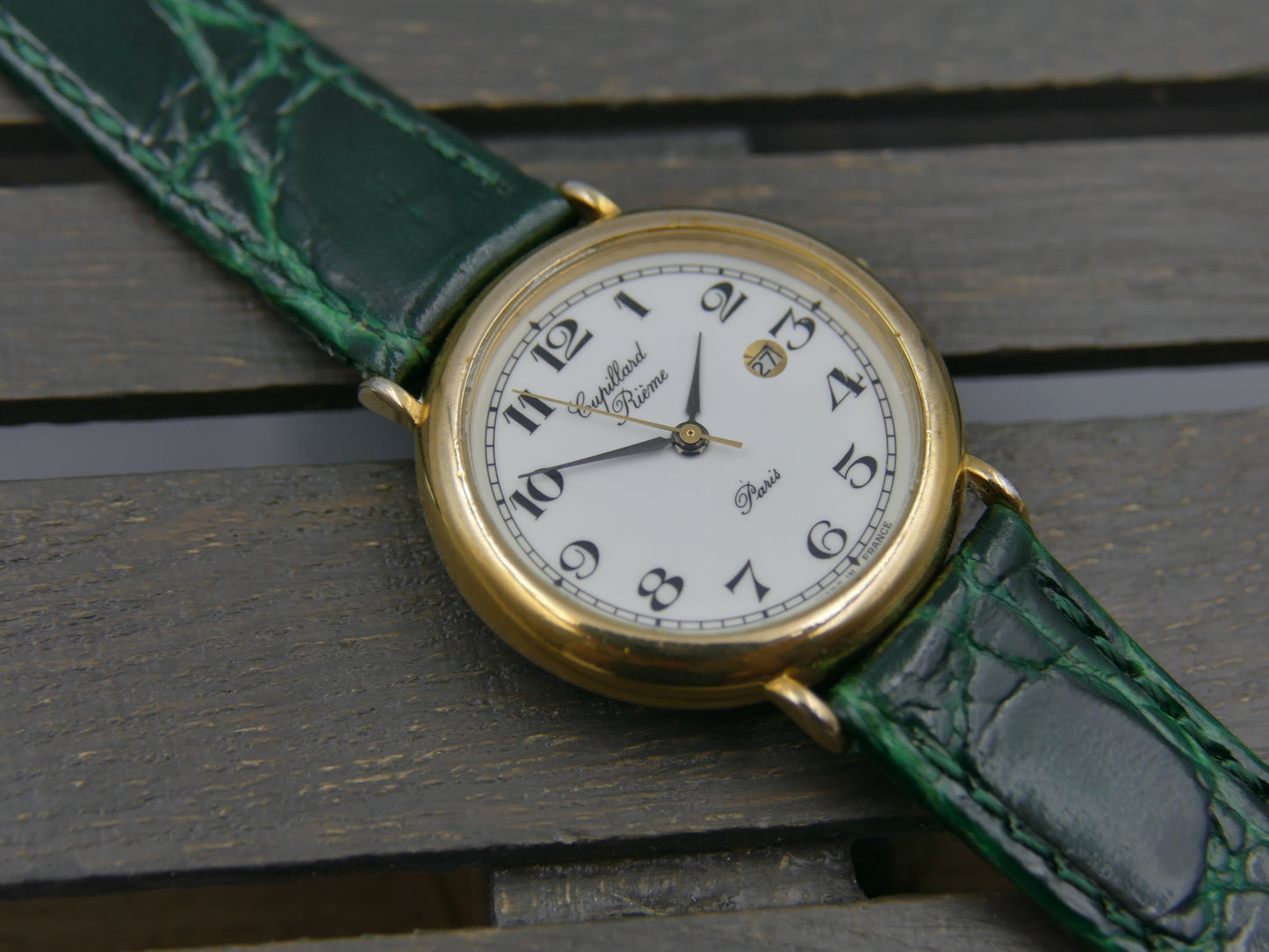 80s vintage watch mens Cupillard Rieme ref 58066 with box
