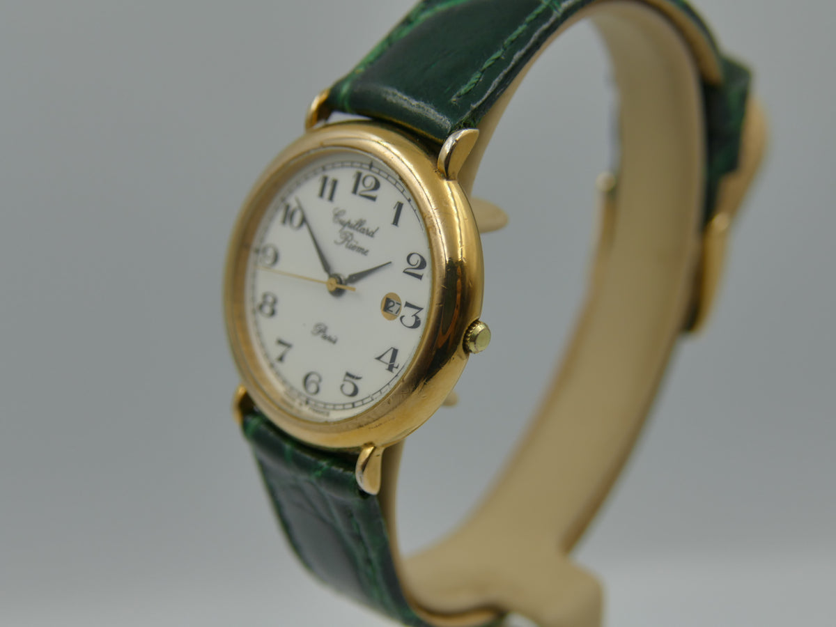 80s vintage watch mens Cupillard Rieme ref 58066 with box