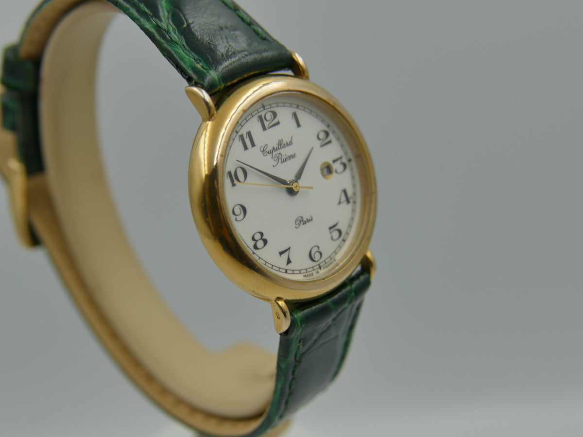 80s vintage watch mens Cupillard Rieme ref 58066 with box