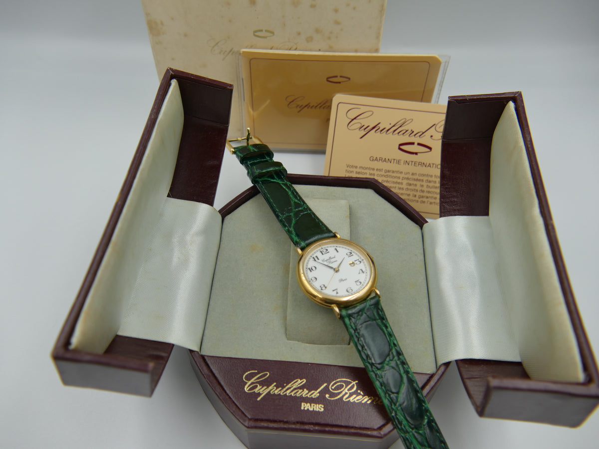 80s vintage watch mens Cupillard Rieme ref 58066 with box