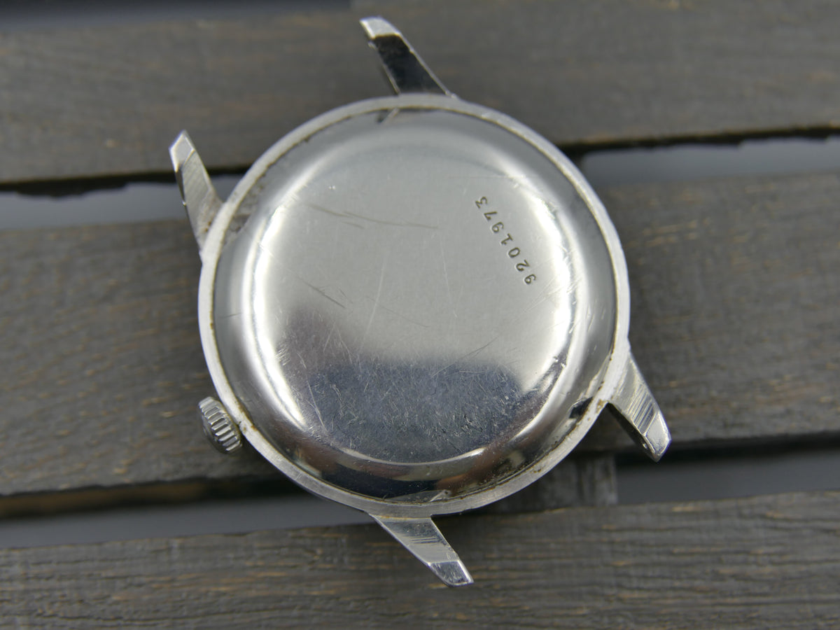 50s vintage watch mens Zenith Sporto manual wind 126-6 jumbo 37mm