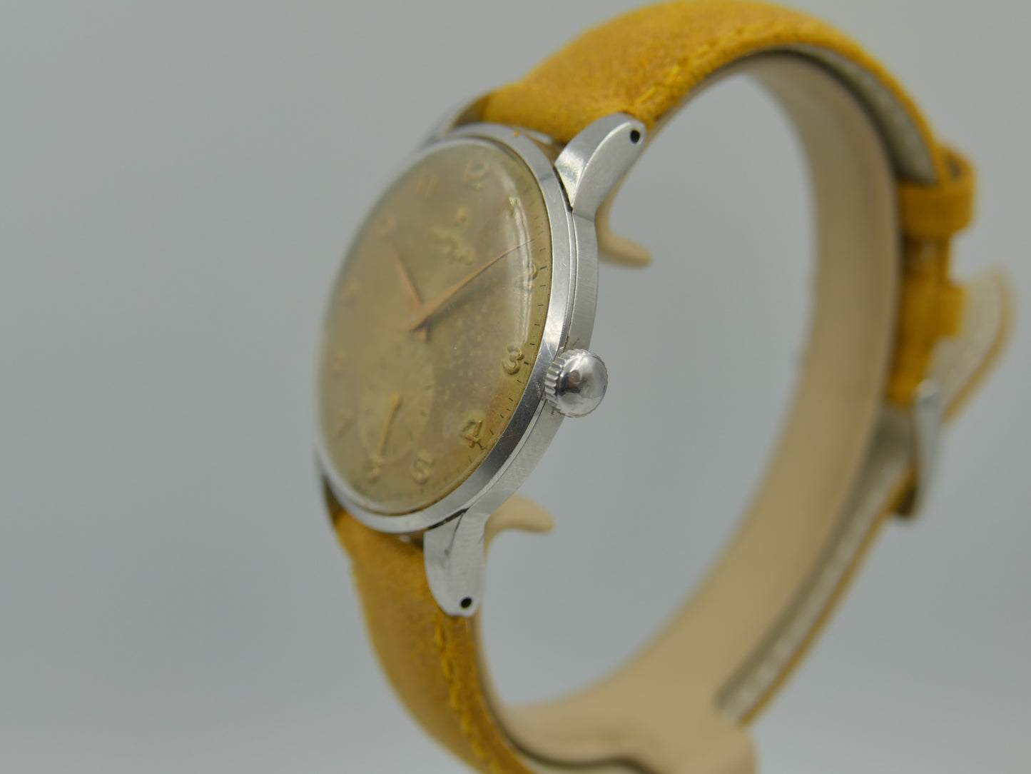 50s vintage watch mens Zenith Sporto manual wind 126-6 jumbo 37mm