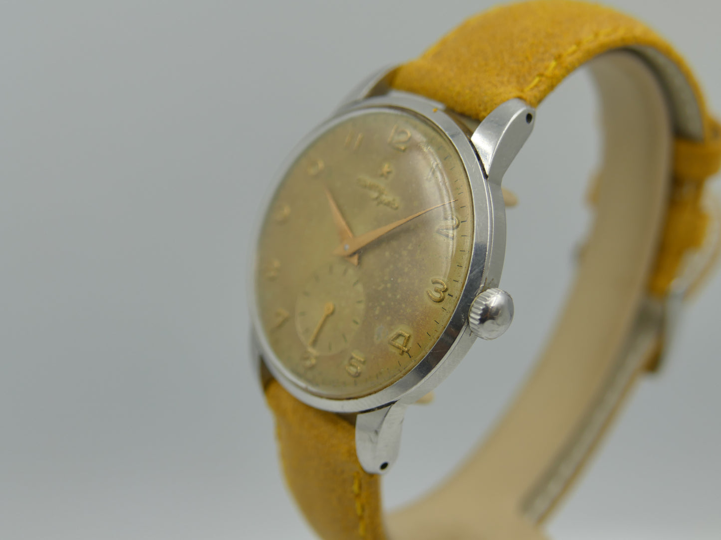 50s vintage watch mens Zenith Sporto manual wind 126-6 jumbo 37mm