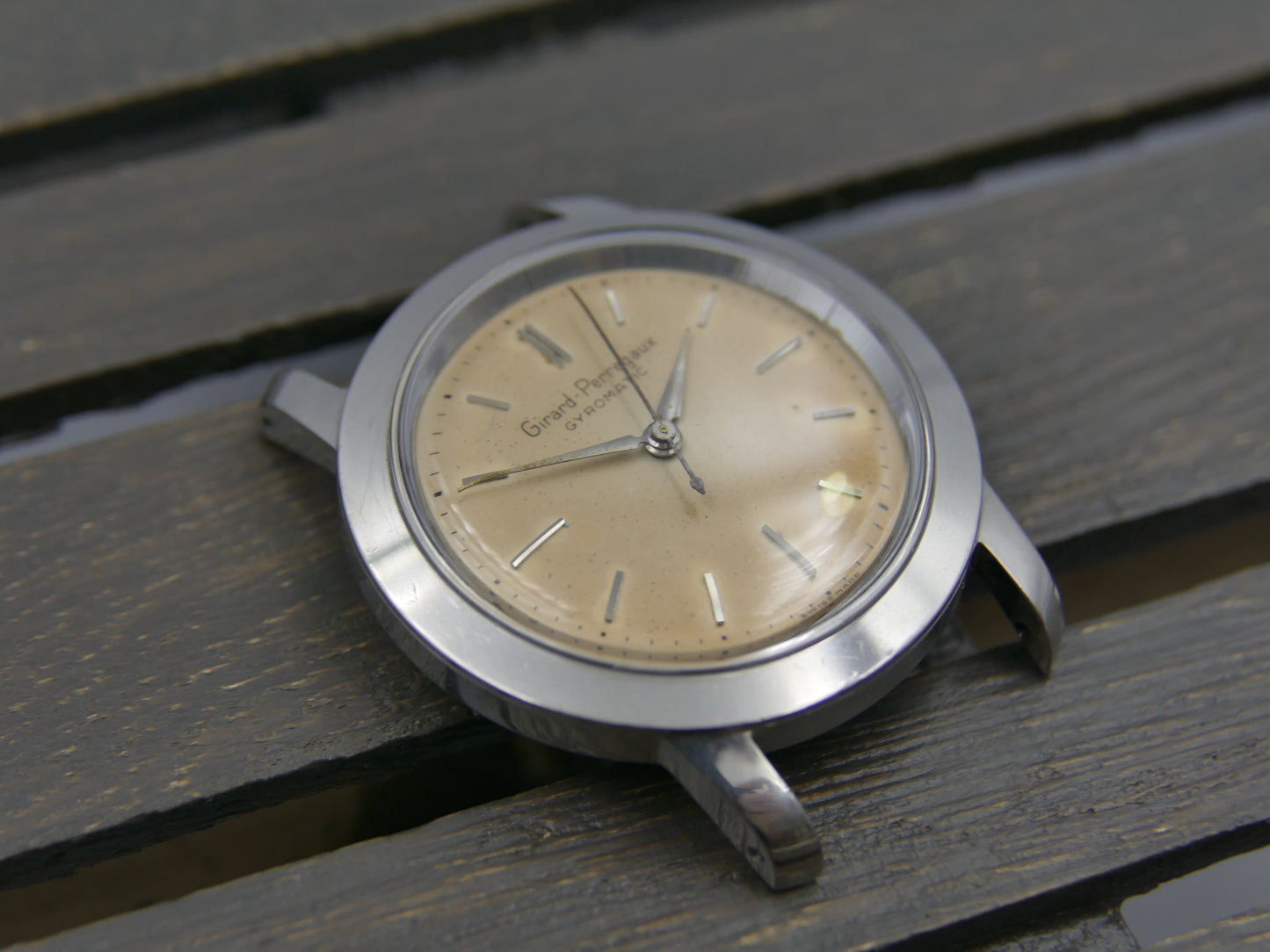 50s vintage watch mens Girard Perregaux Gyromatic AS 1361 N tropical serviced