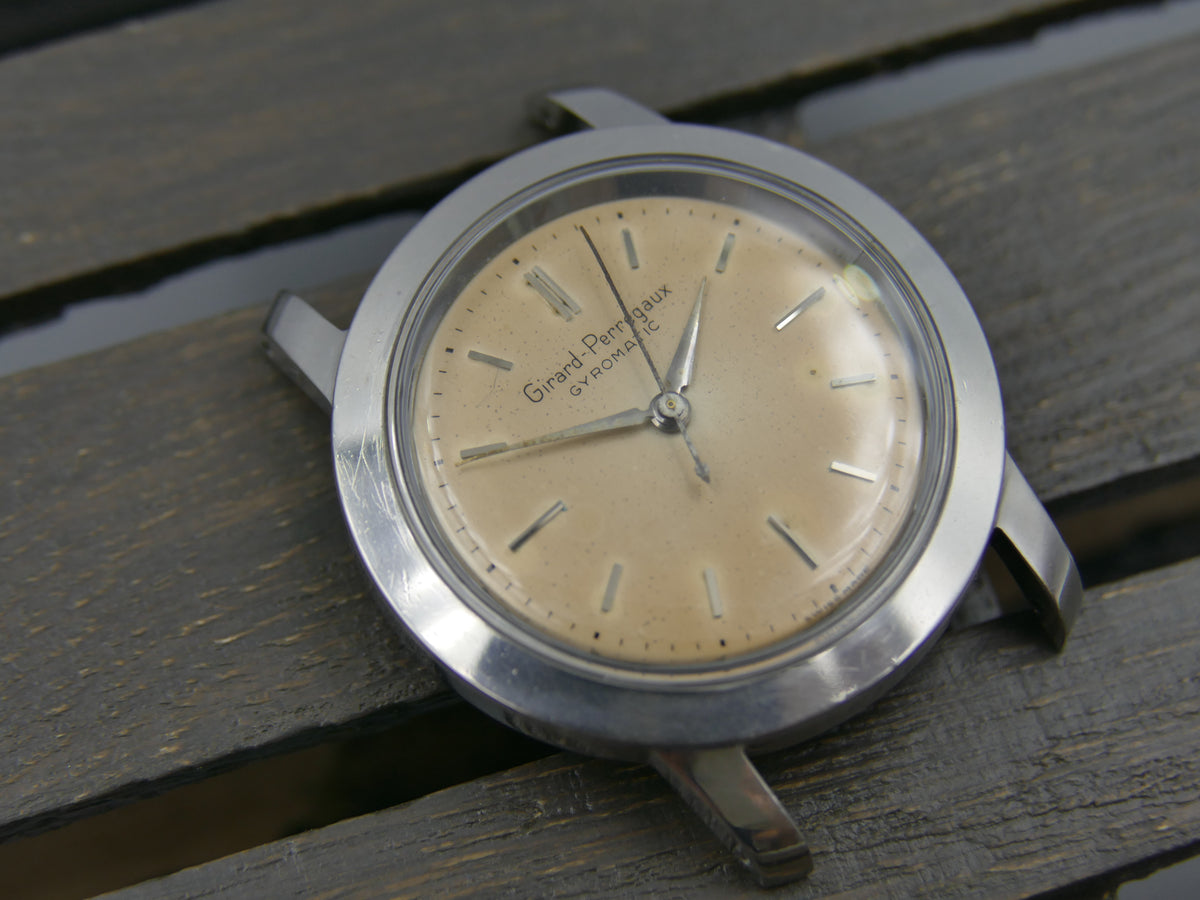 50s vintage watch mens Girard Perregaux Gyromatic AS 1361 N tropical serviced