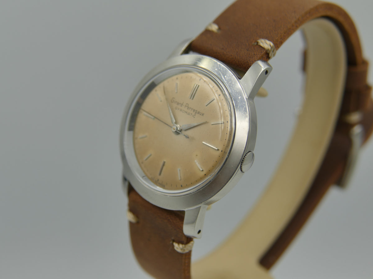 50s vintage watch mens Girard Perregaux Gyromatic AS 1361 N tropical serviced