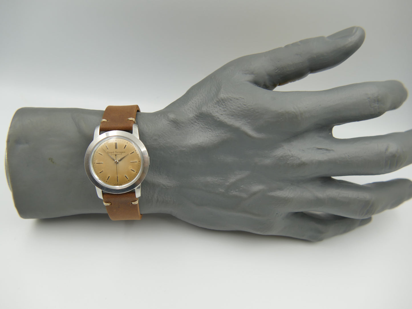 50s vintage watch mens Girard Perregaux Gyromatic AS 1361 N tropical serviced