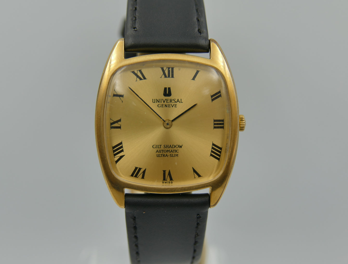 70s vintage watch mens Universal Geneve Gilt Shadow ref 566105 Automatic 2-66 Microrotor Ultra Slim