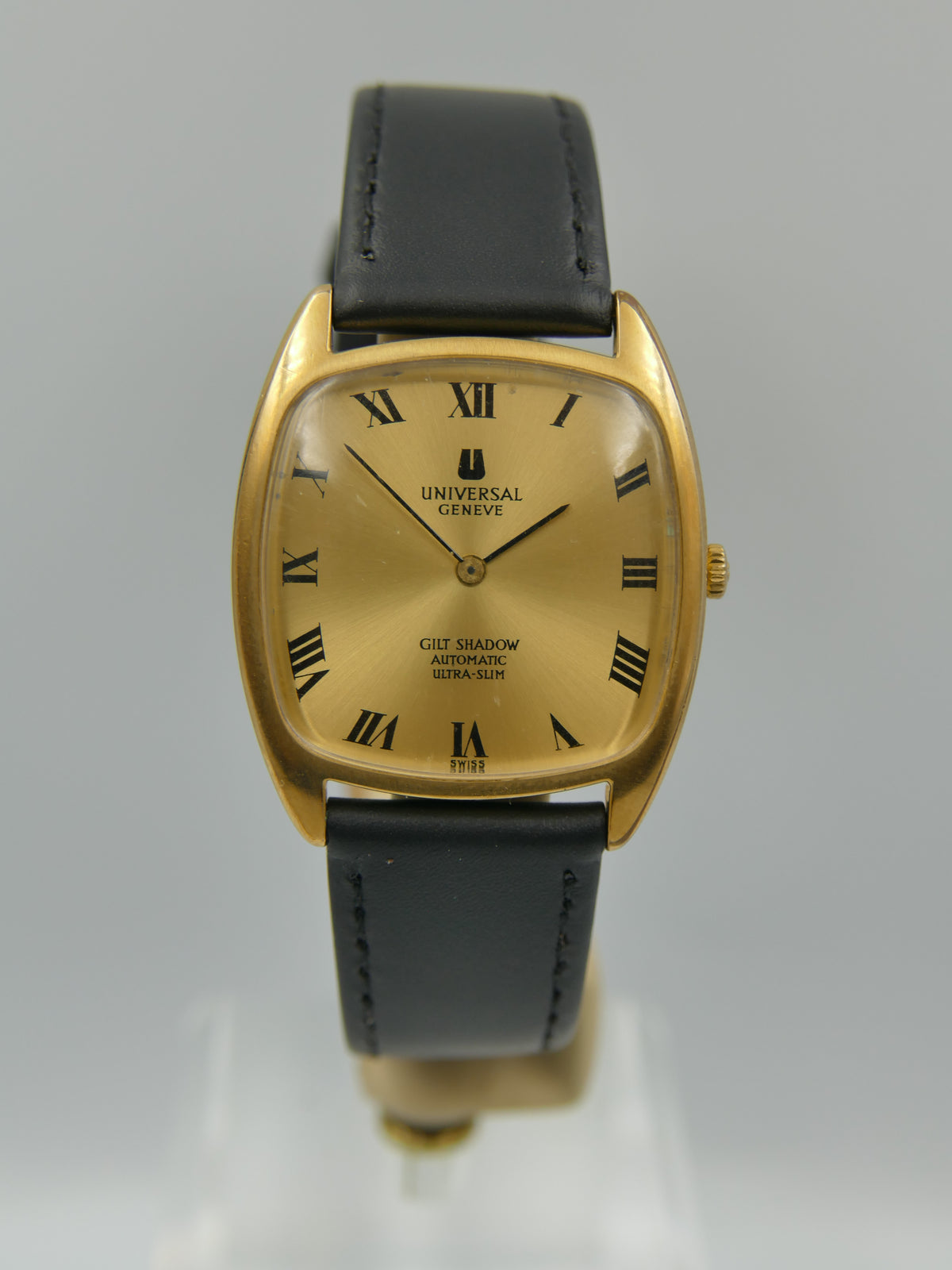 70s vintage watch mens Universal Geneve Gilt Shadow ref 566105 Automatic 2-66 Microrotor Ultra Slim