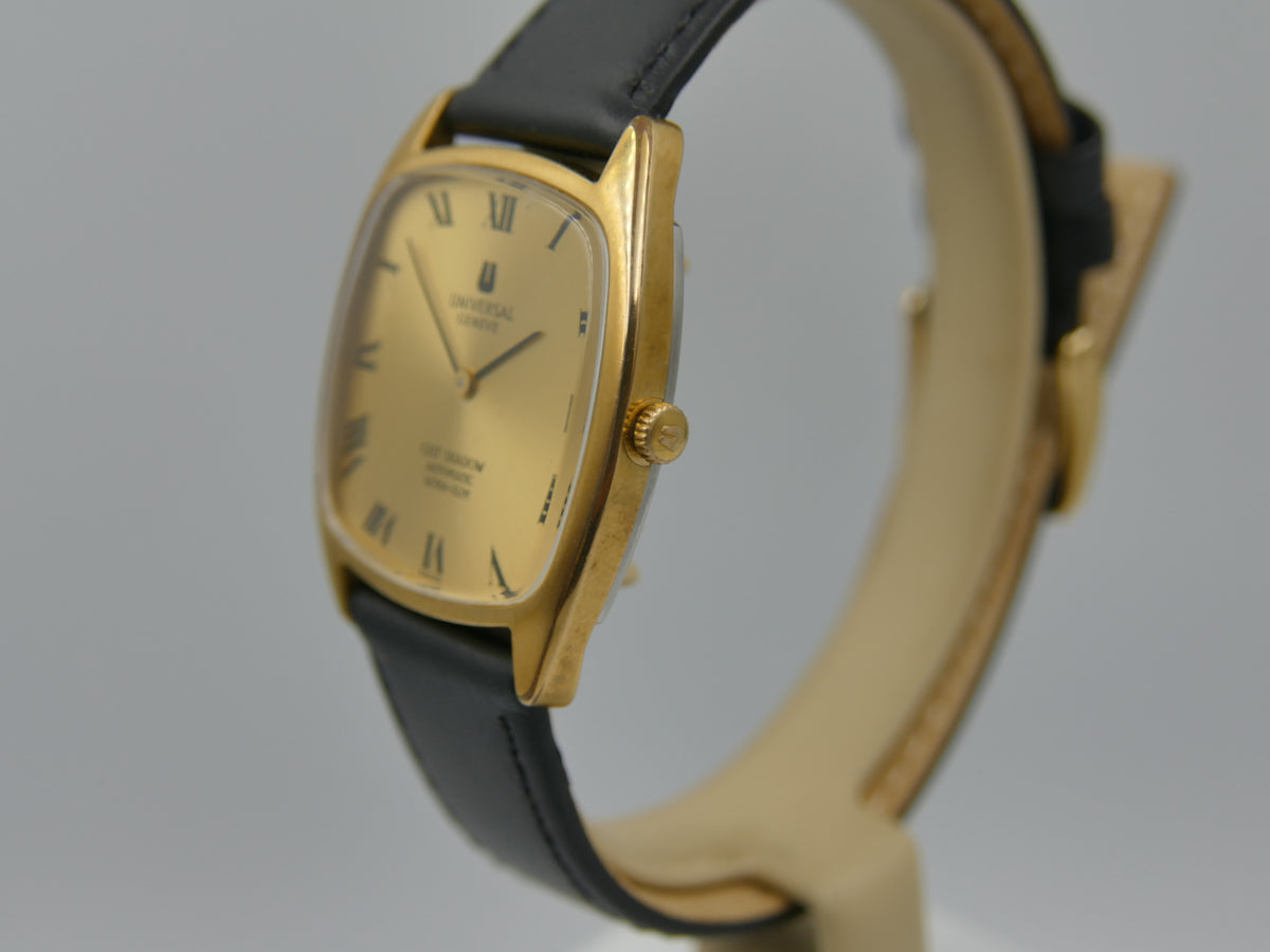 70s vintage watch mens Universal Geneve Gilt Shadow ref 566105 Automatic 2-66 Microrotor Ultra Slim