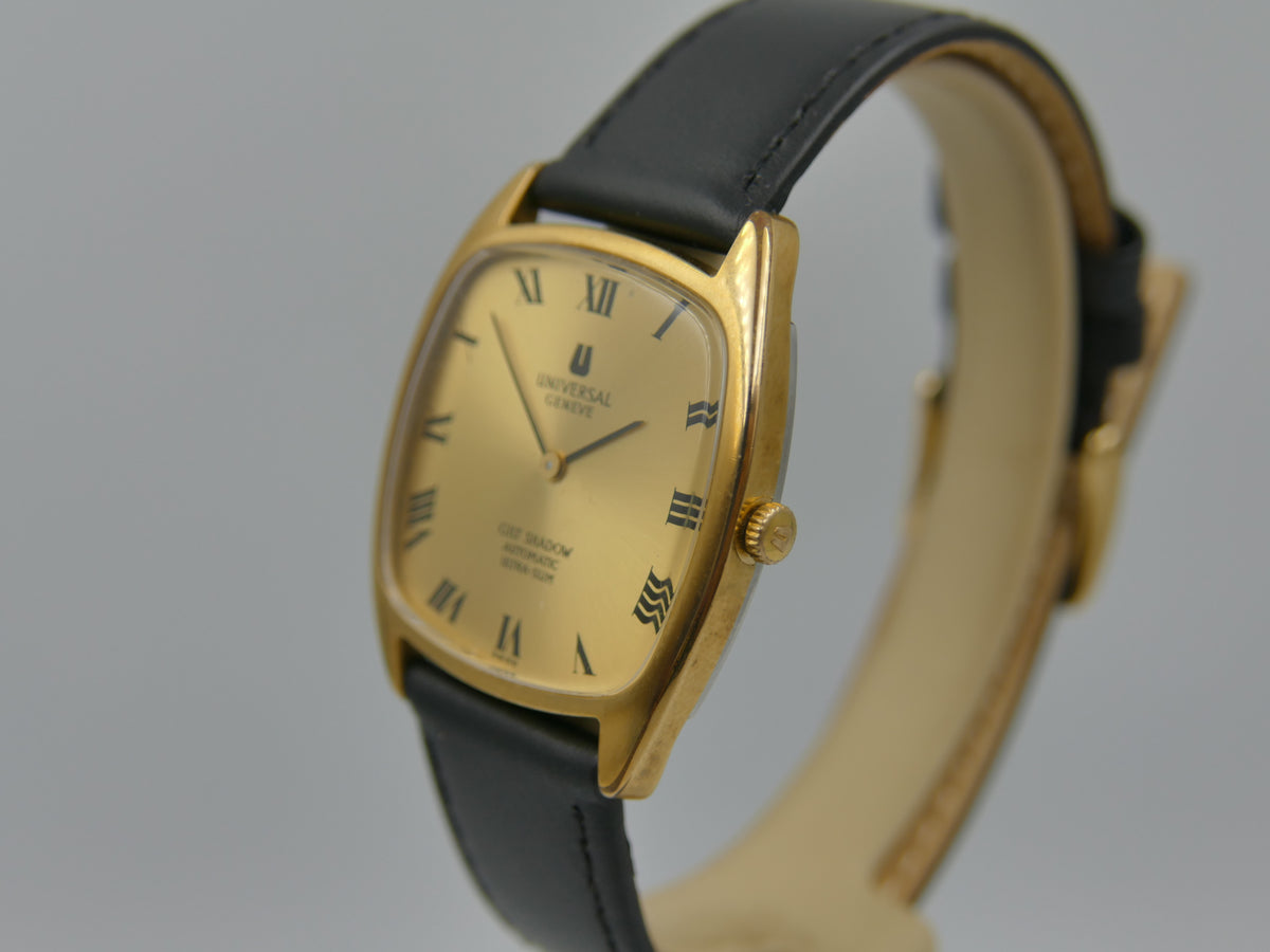 70s vintage watch mens Universal Geneve Gilt Shadow ref 566105 Automatic 2-66 Microrotor Ultra Slim
