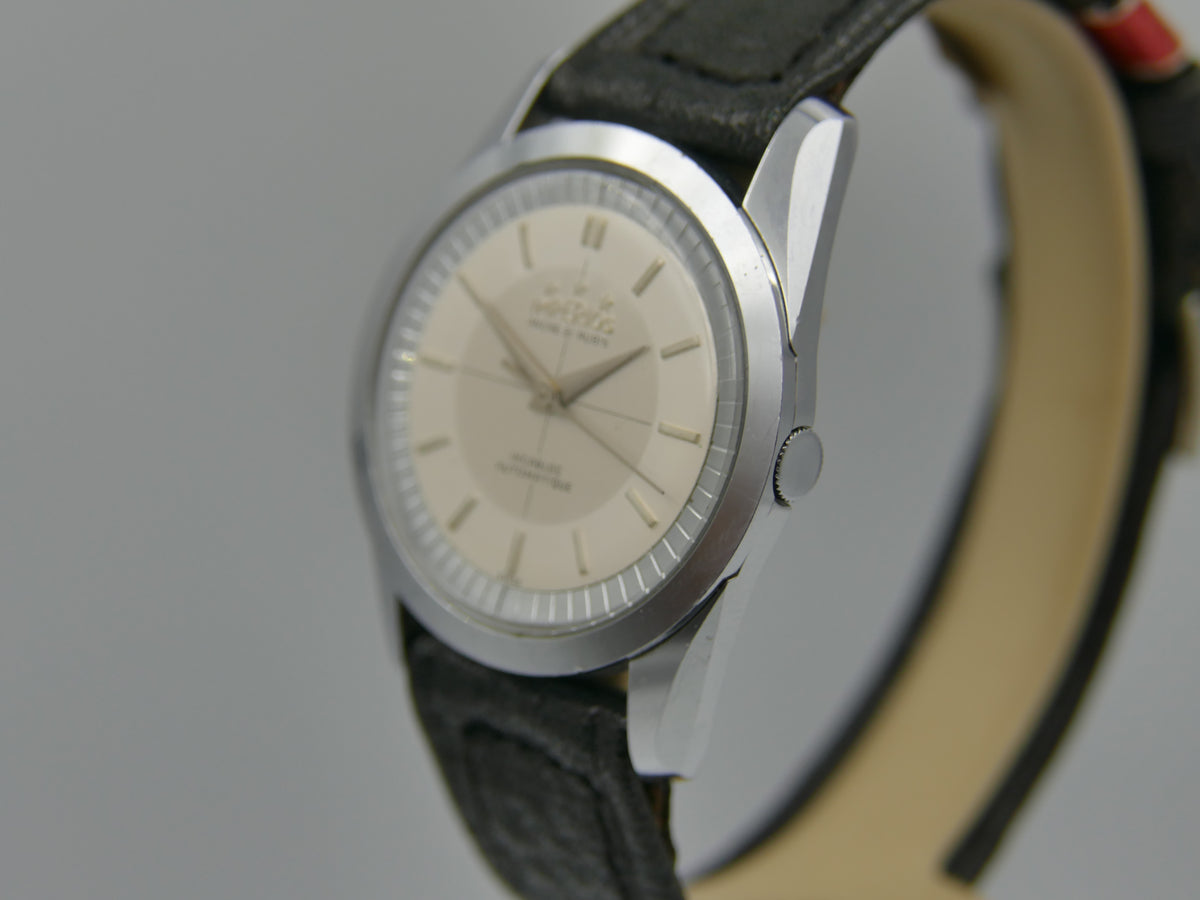 60s vintage watch mens NOS Imperios 21j Automatic AS 1580 with warranty paper