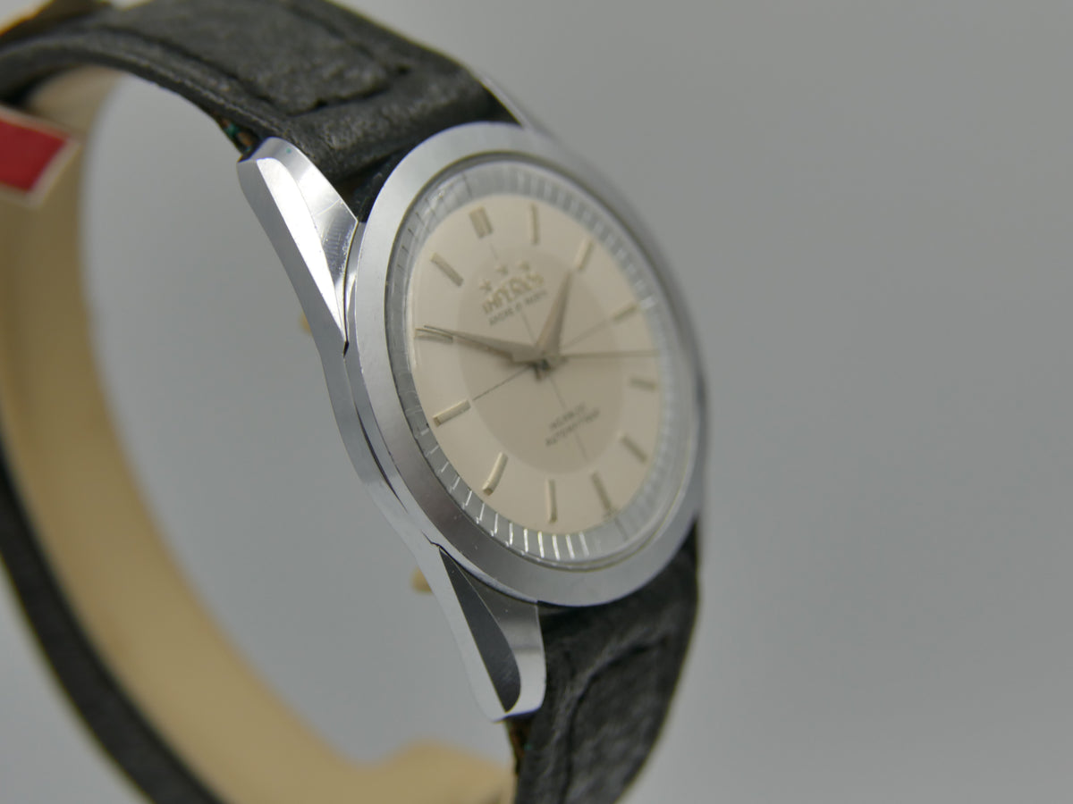 60s vintage watch mens NOS Imperios 21j Automatic AS 1580 with warranty paper
