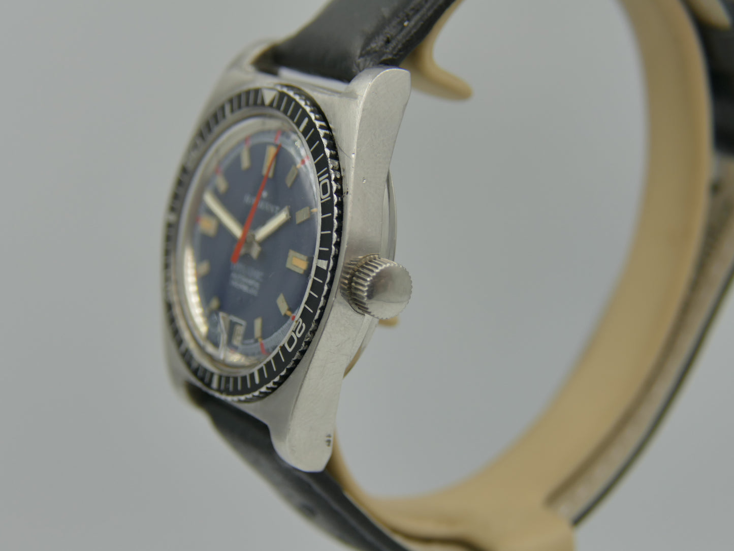 70s vintage watch mens Radiant Dynamic ref 670 automatic AS 1903 serviced blue diver SS