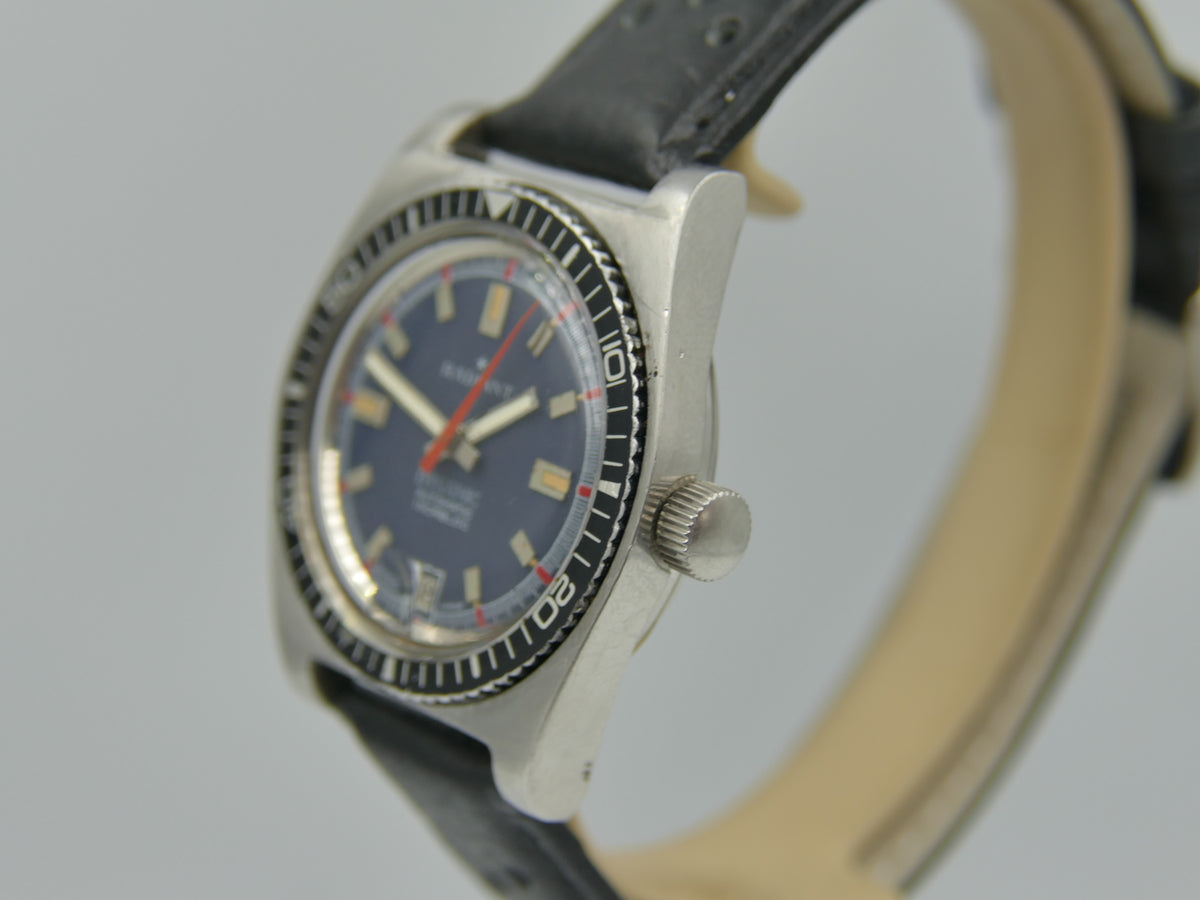 70s vintage watch mens Radiant Dynamic ref 670 automatic AS 1903 serviced blue diver SS