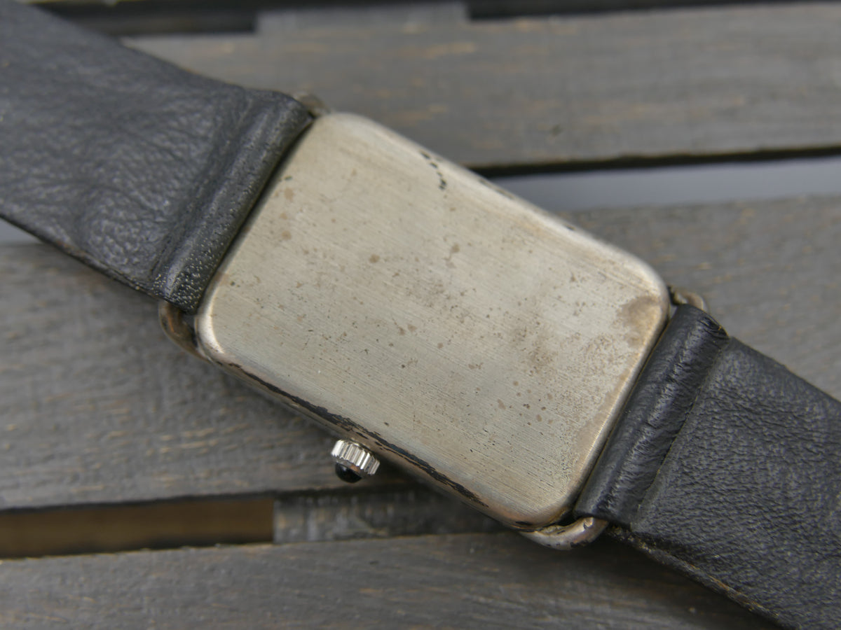90s vintage watch mens Candino Sterling Silver 925 hand Wind Cal. Peseux ST P 89-21 NOS Franck Muller Style