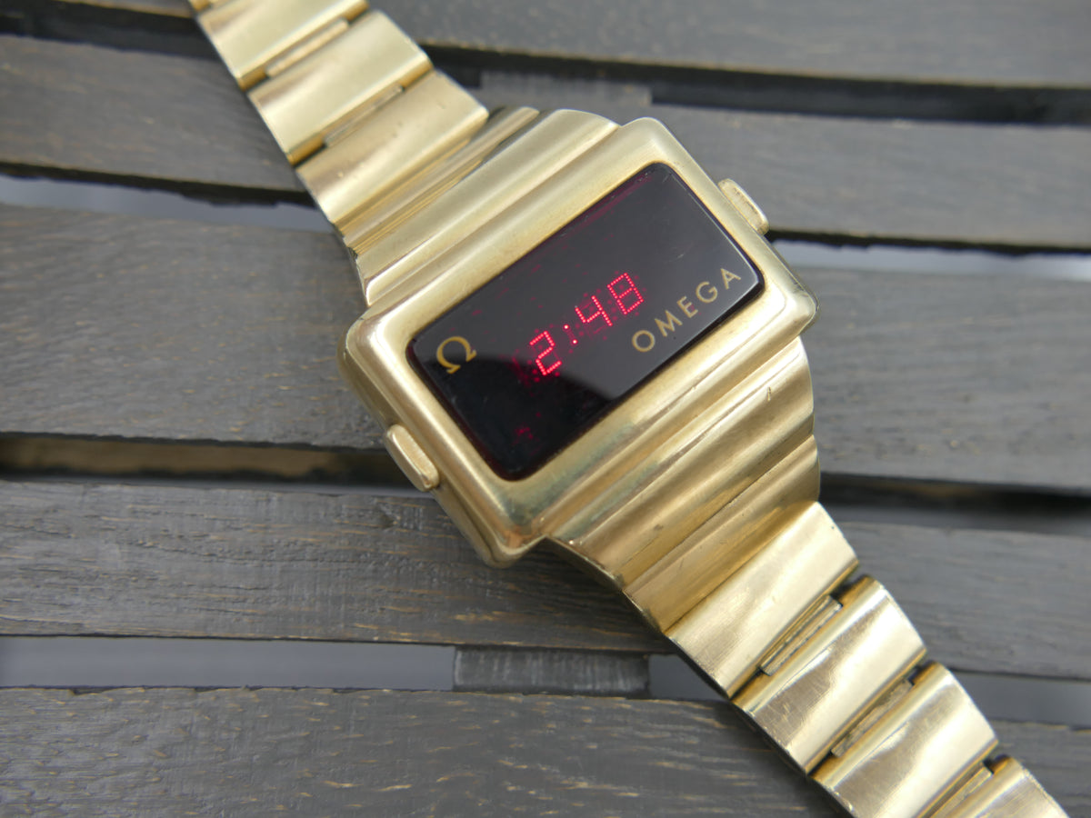 Montre vintage des années 70 Omega Time Computer TC2 pour homme Réf. 196.0039 / 396.0831 révisée