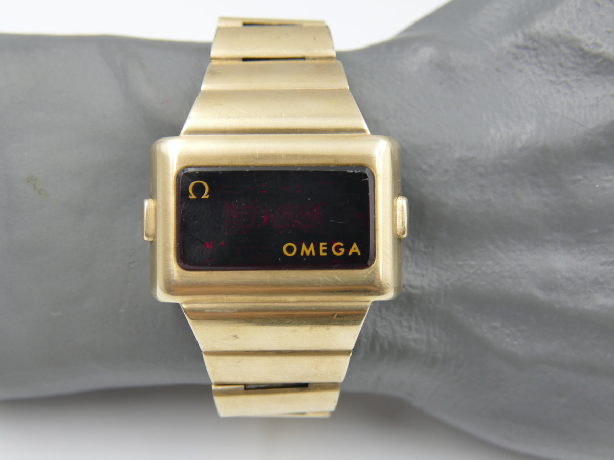 Montre vintage des années 70 Omega Time Computer TC2 pour homme Réf. 196.0039 / 396.0831 révisée