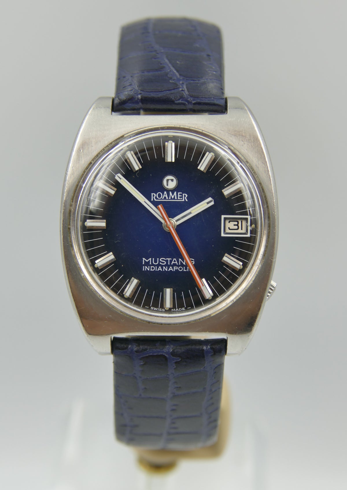 70s vintage watch mens Roamer Mustang Indianapolis Automatic MOD 522-1120-601
