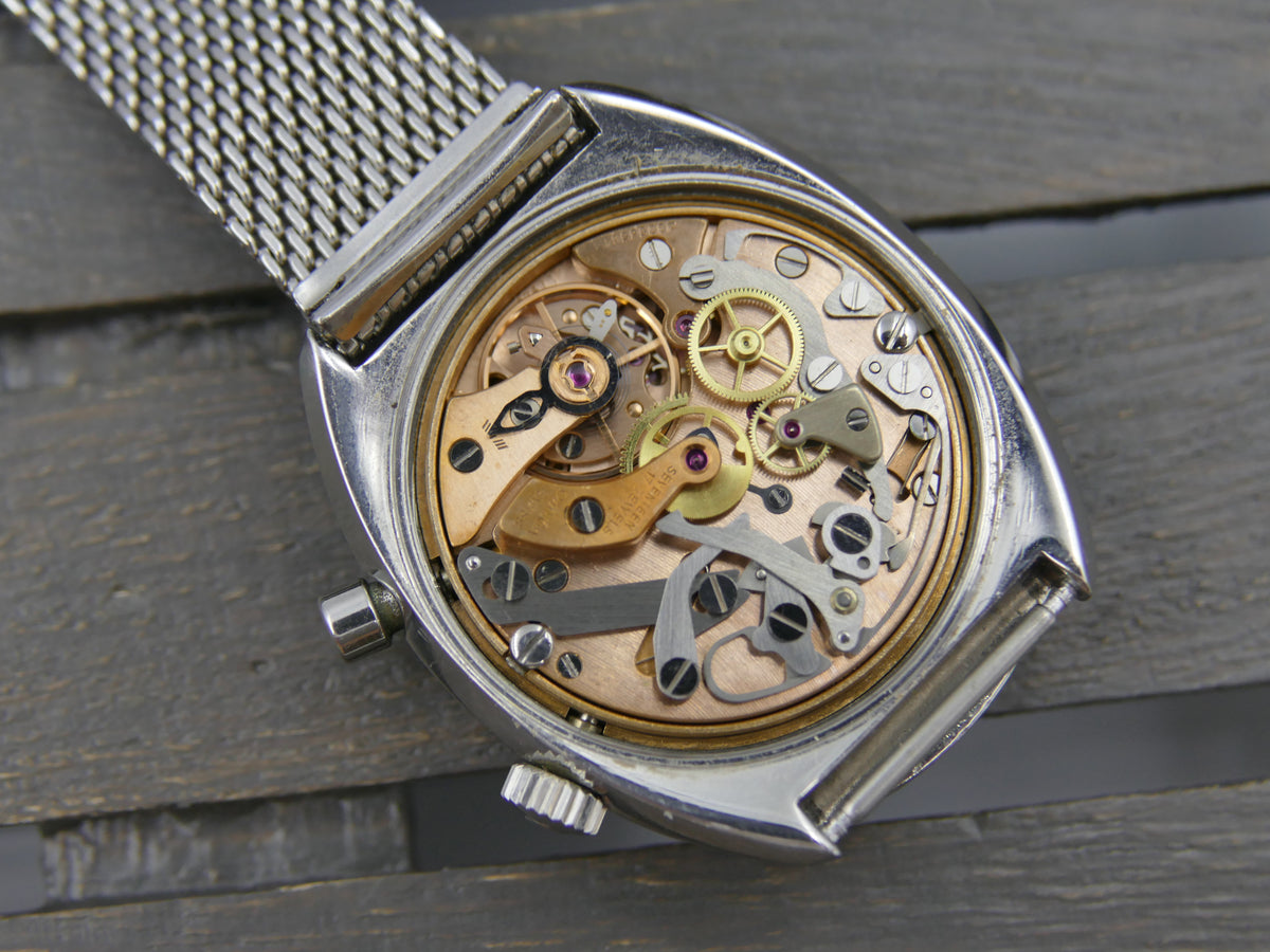60s Vintage Mens Omega Geneve Chronostop Cal. 920 Ref. 146.009 / 146.010 W/ Olympic Box
