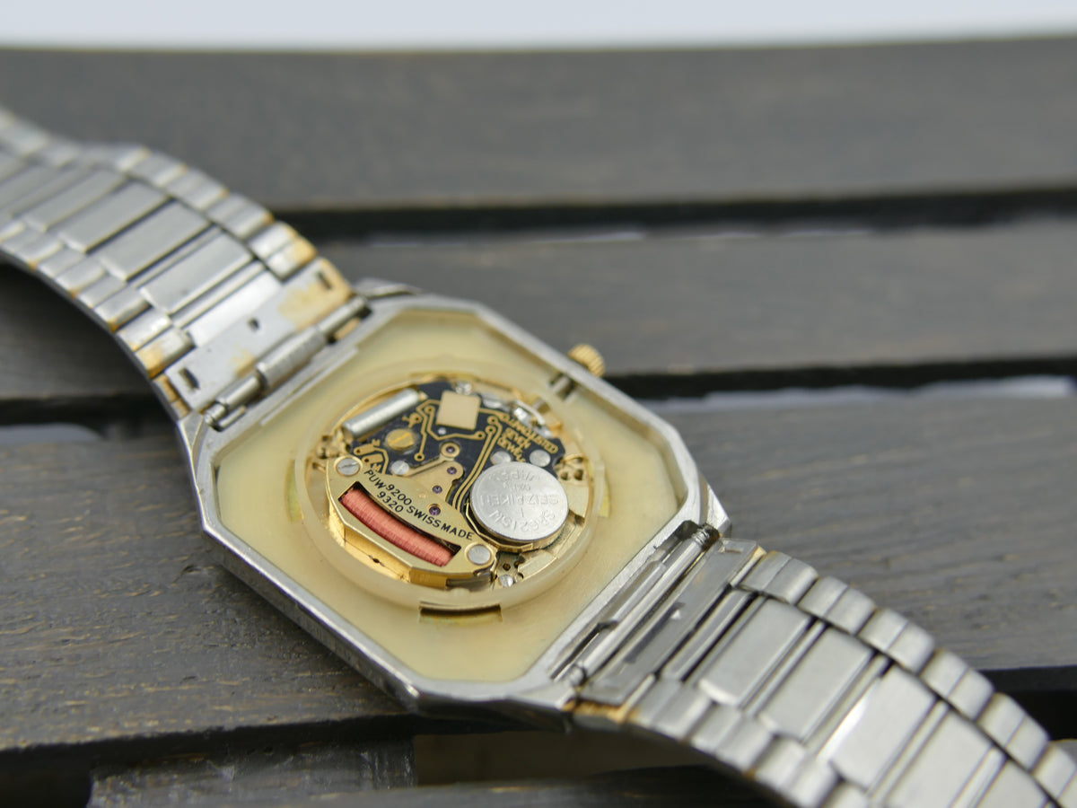 80s vintage watch mens NOS Viscont PUW 9200 Swiss Octo Case Ref. S 622 9310