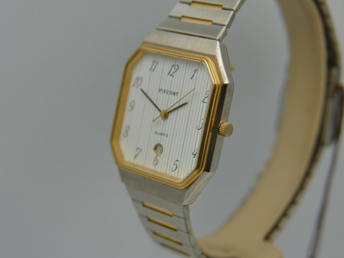 80s vintage watch mens NOS Viscont PUW 9200 Swiss Octo Case Ref. S 622 9310