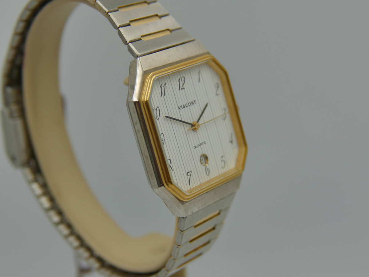 80s vintage watch mens NOS Viscont PUW 9200 Swiss Octo Case Ref. S 622 9310