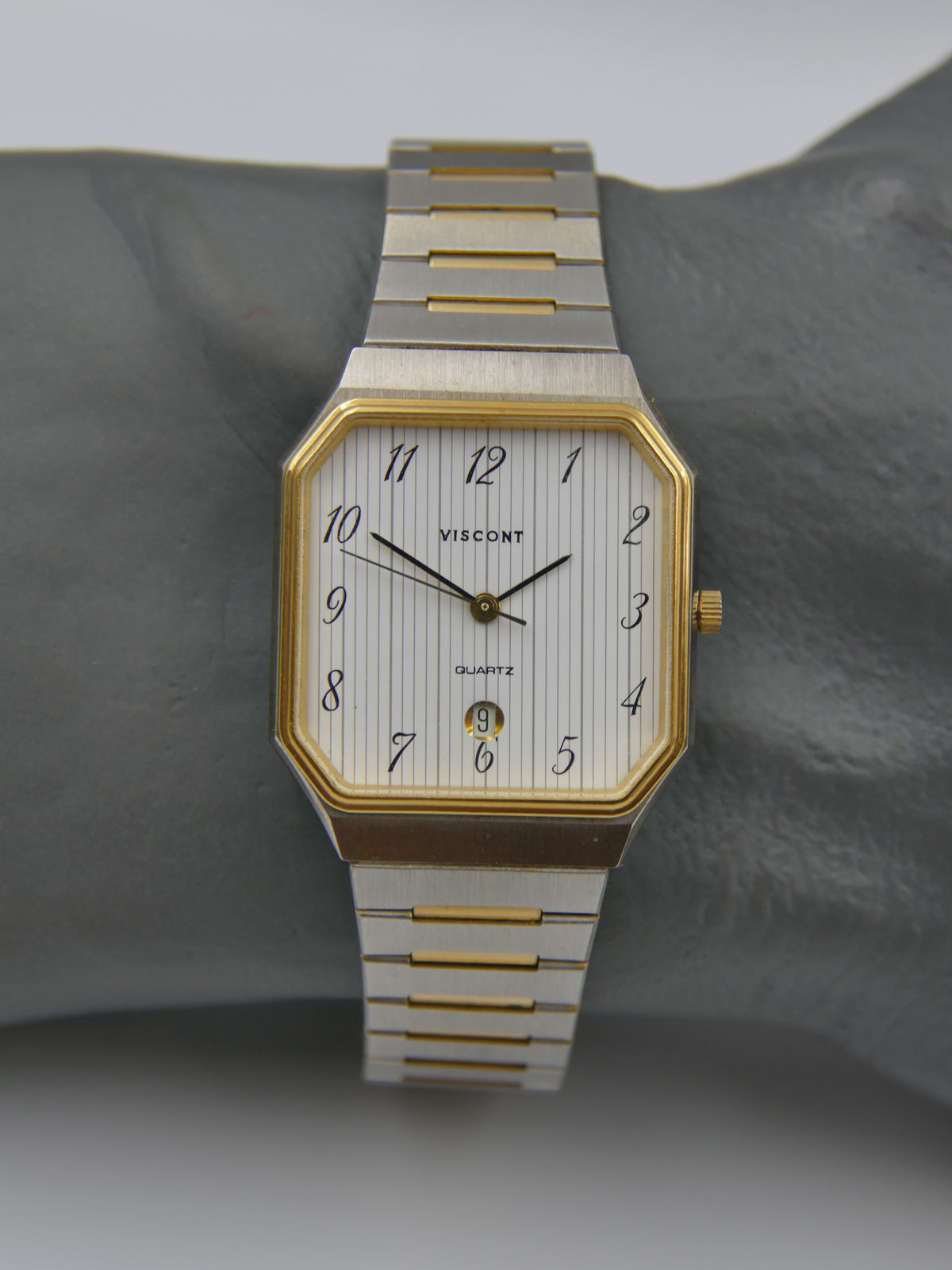 80s vintage watch mens NOS Viscont PUW 9200 Swiss Octo Case Ref. S 622 9310
