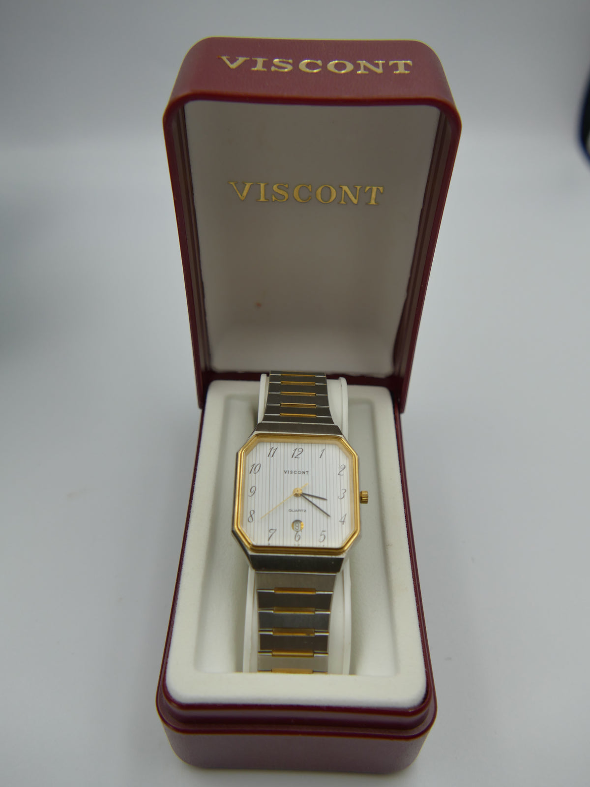 80s vintage watch mens NOS Viscont PUW 9200 Swiss Octo Case Ref. S 622 9310