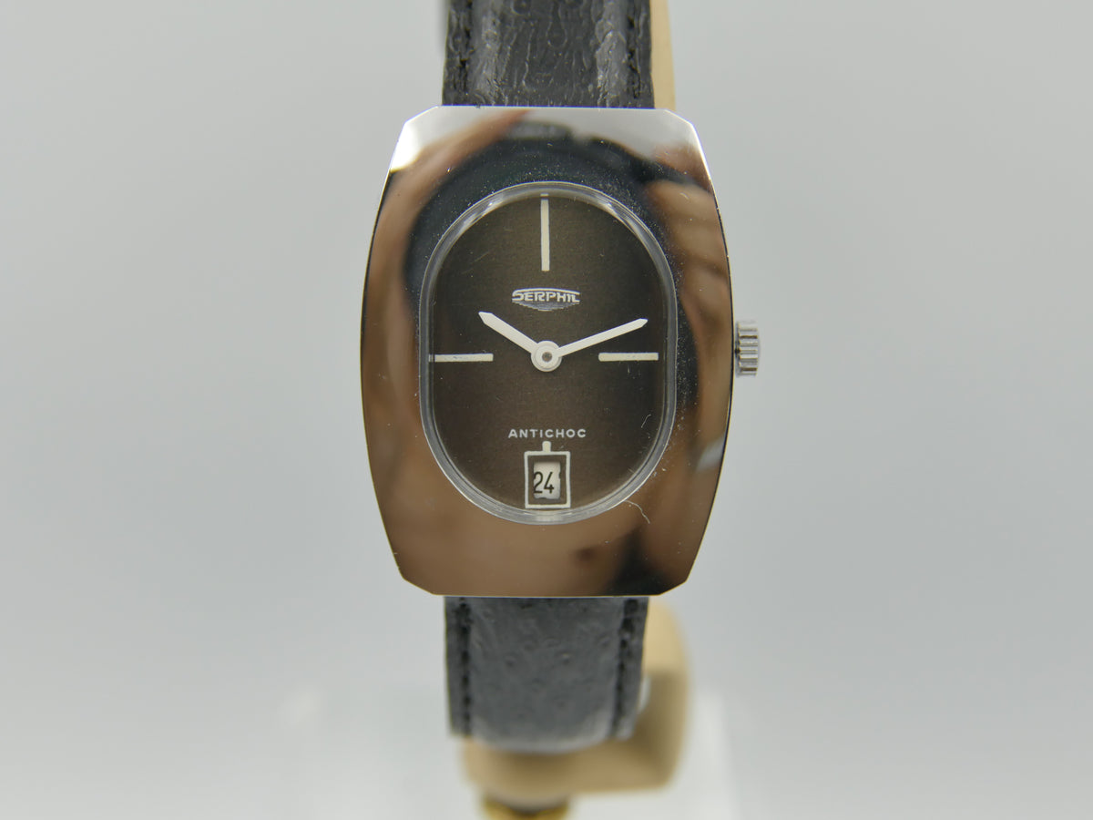 70s vintage watch mens NOS SERPHIL hand wind Lorsa 238