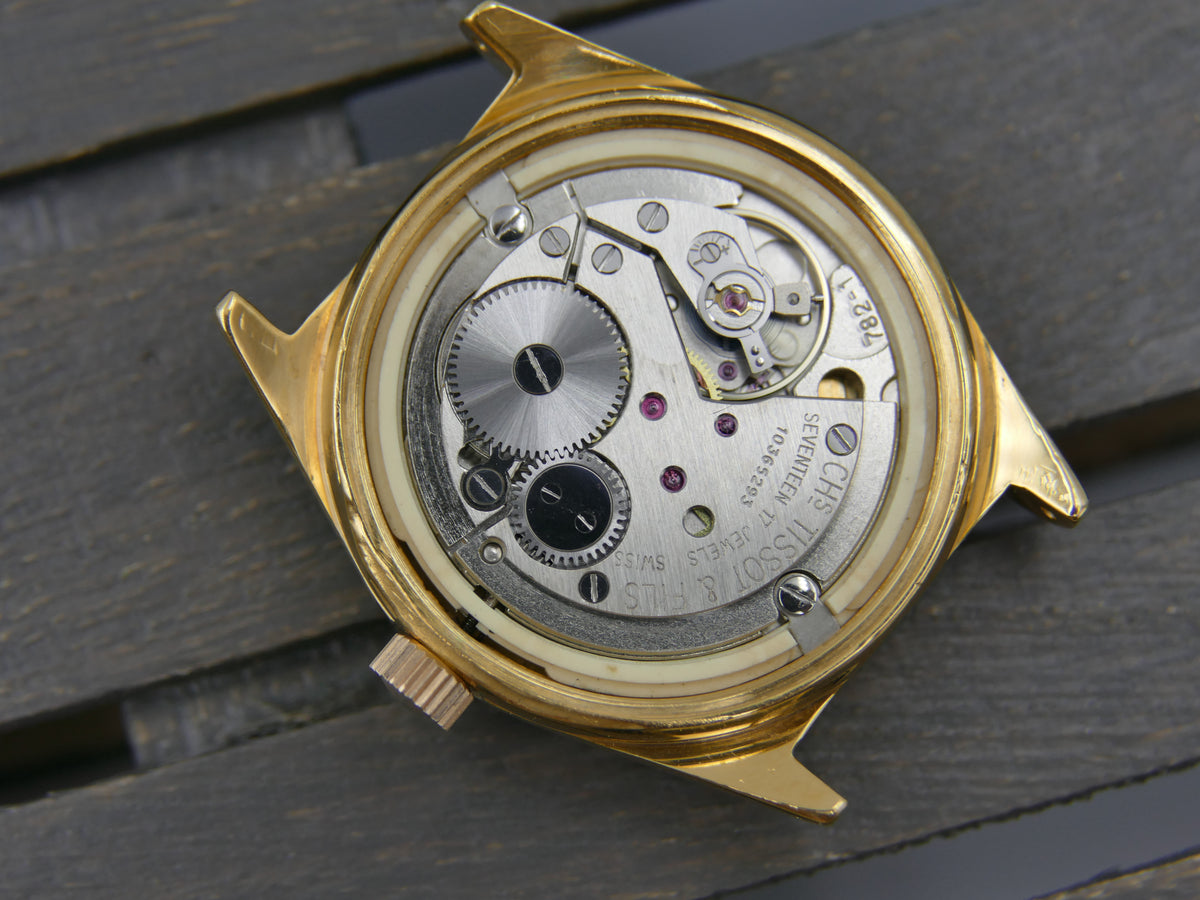 60s vintage watch mens Tissot Seastar PR 516 ref 41516 42516-7X cal 782-1 burgundy dial serviced