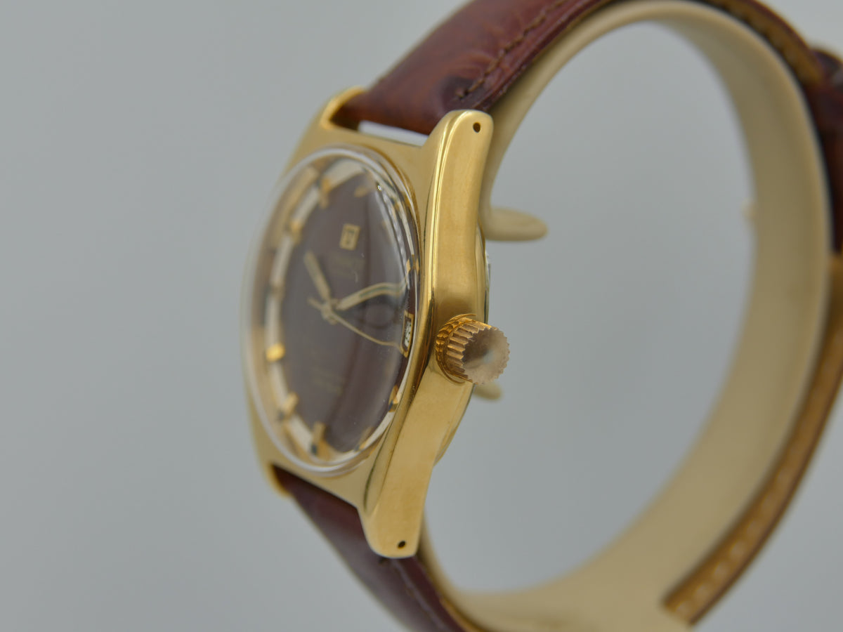 60s vintage watch mens Tissot Seastar PR 516 ref 41516 42516-7X cal 782-1 burgundy dial serviced