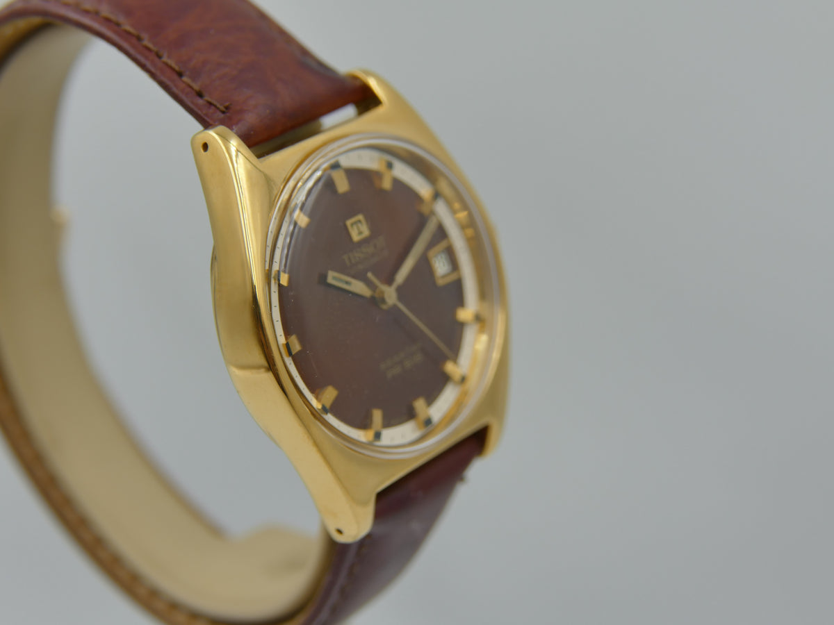 60s vintage watch mens Tissot Seastar PR 516 ref 41516 42516-7X cal 782-1 burgundy dial serviced