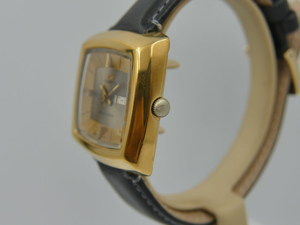 70s vintage watch mens Fortis Panavision ref 6252 TV Automatic AS 1876 Serviced